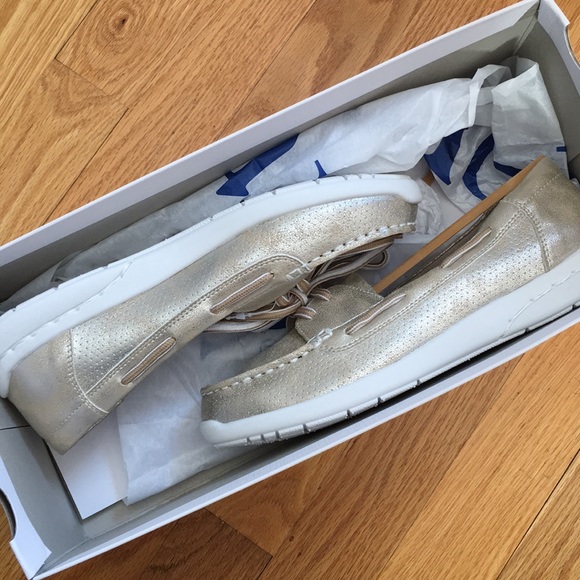 Croft & Barrow Ortholite Boat Shoes Gold New - Picture 6 of 6